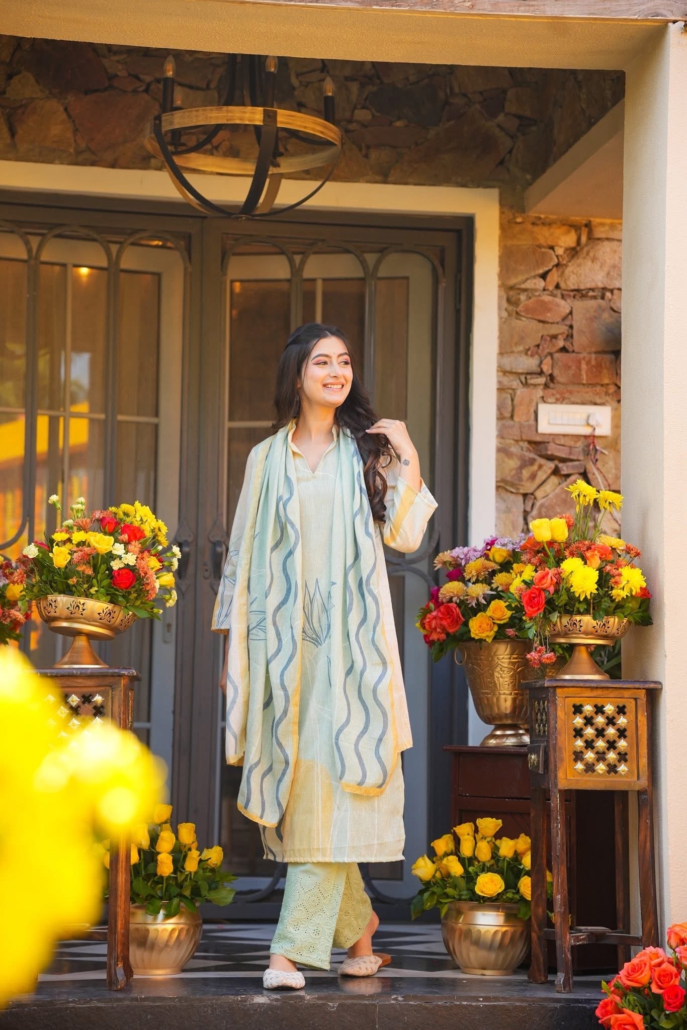 Trishti Cotton Straight Kurta Set