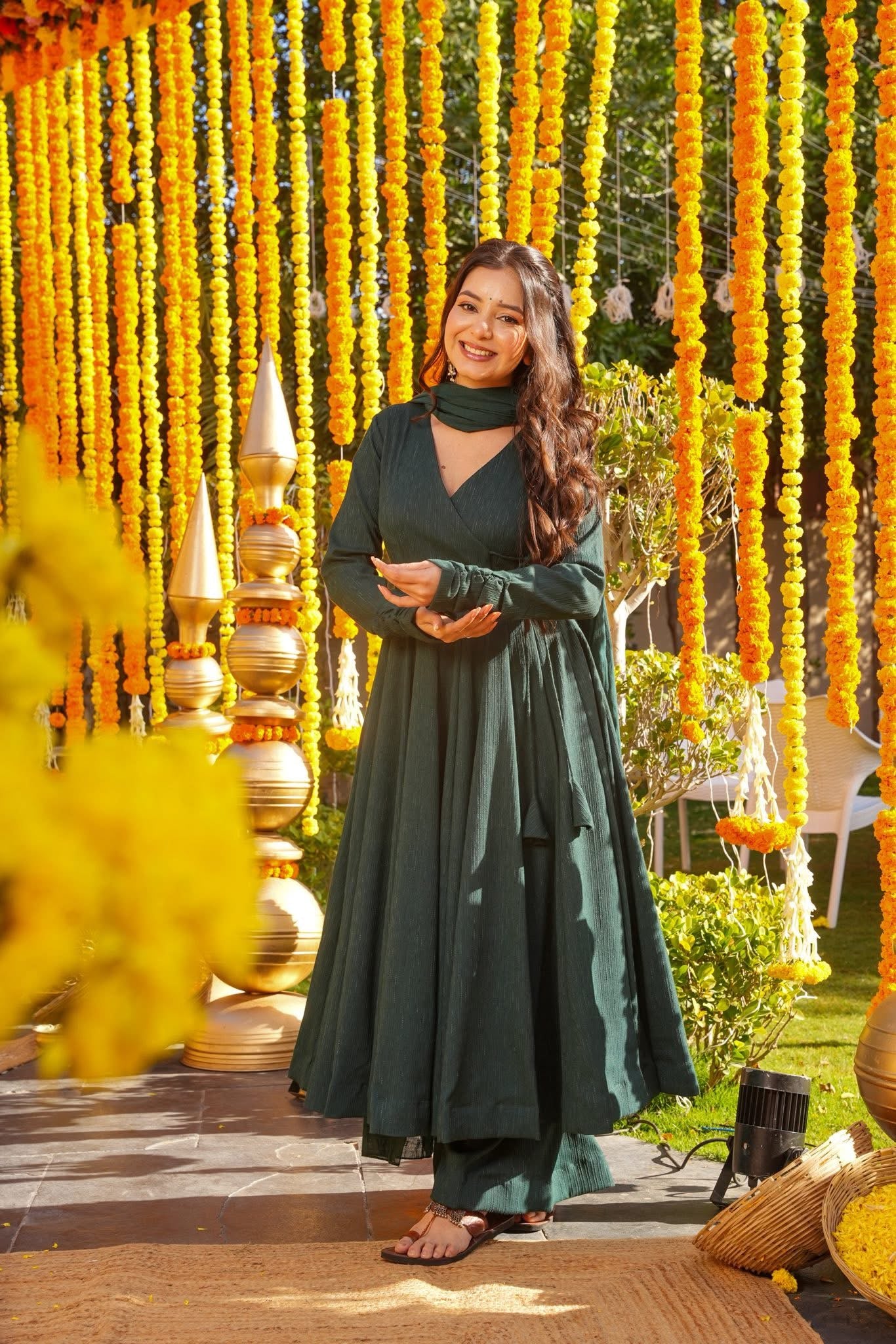 Harmridha Cotton Anarkali Suit Set