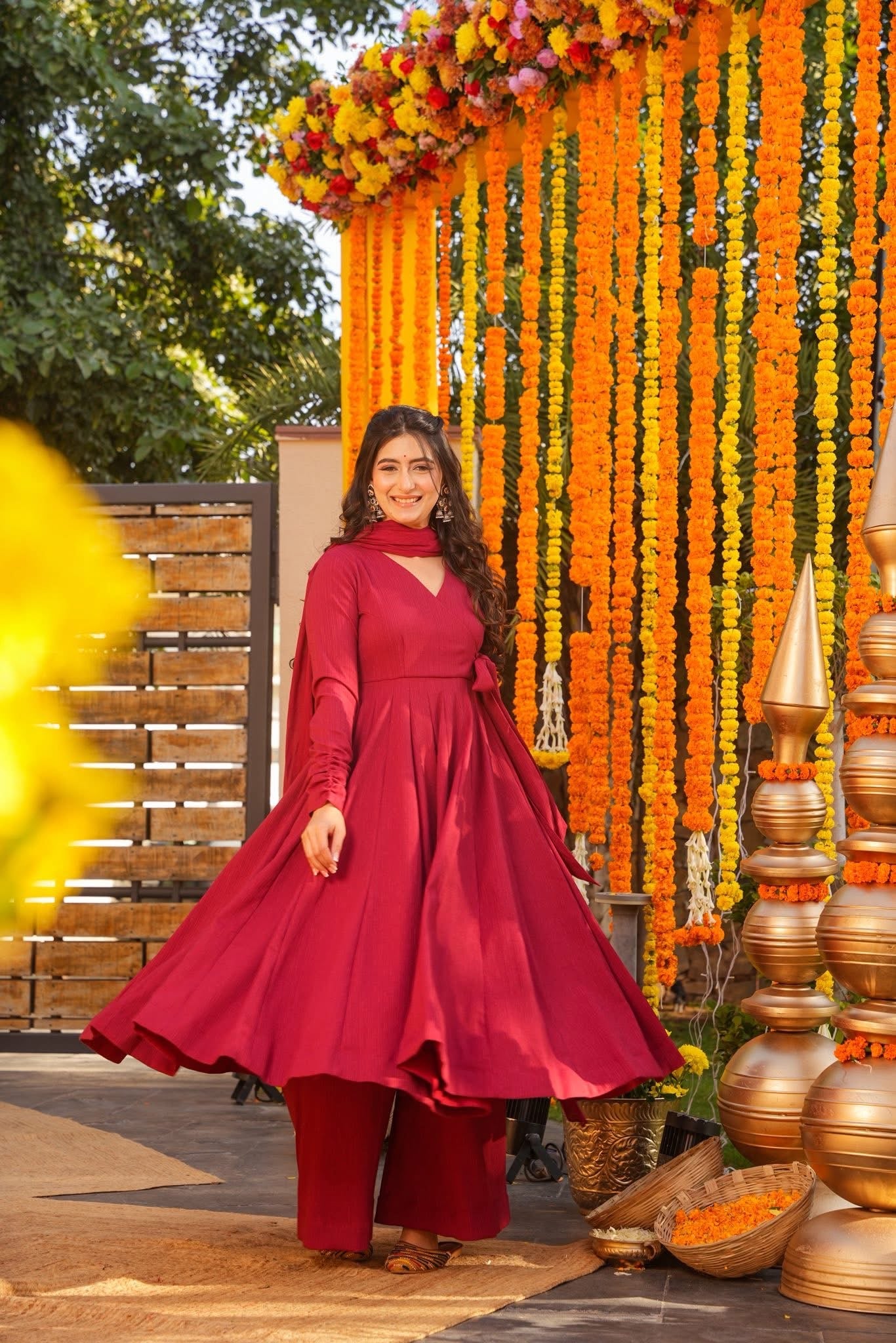 Jitisha Cotton Anarkali Suit Set