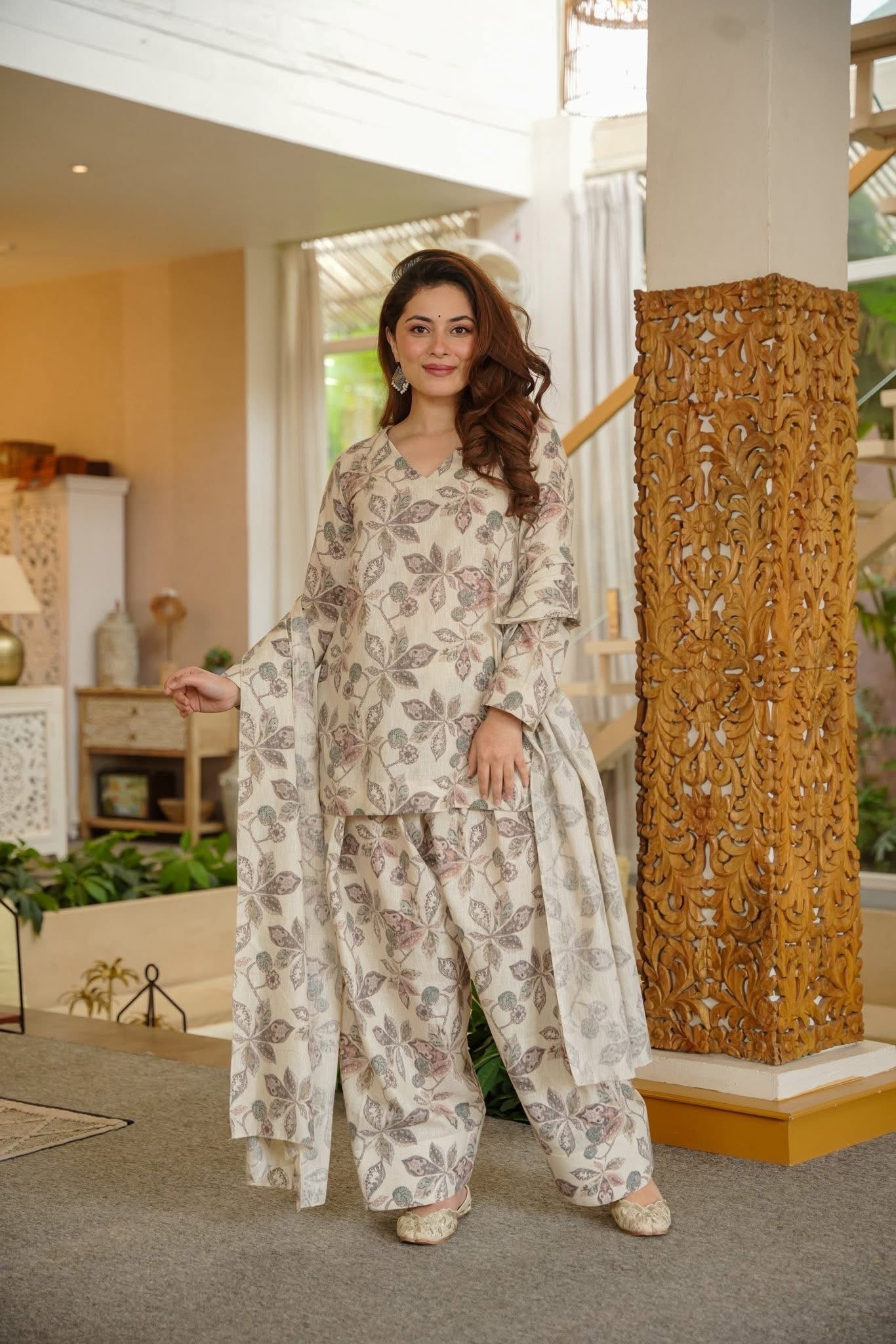 Parizah Printed Farshi Salwar Set