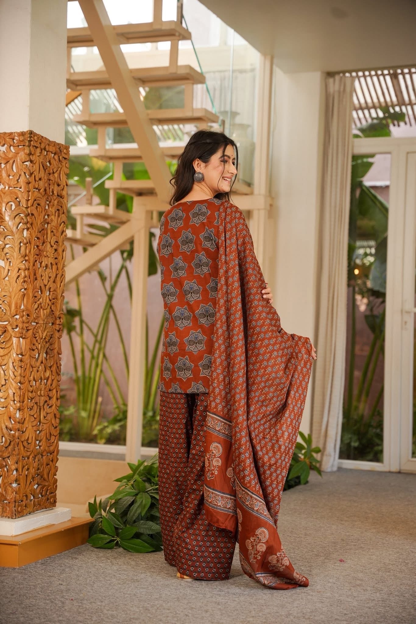 Vaidhriti Cotton Printed Farshi Salwar Set