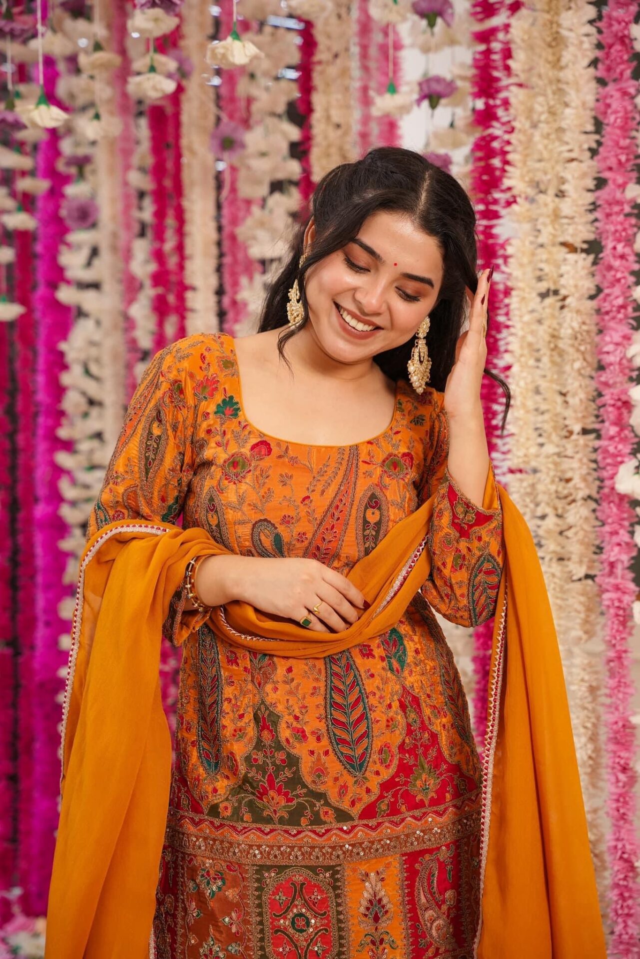 Vidya heavy embroidered suit set