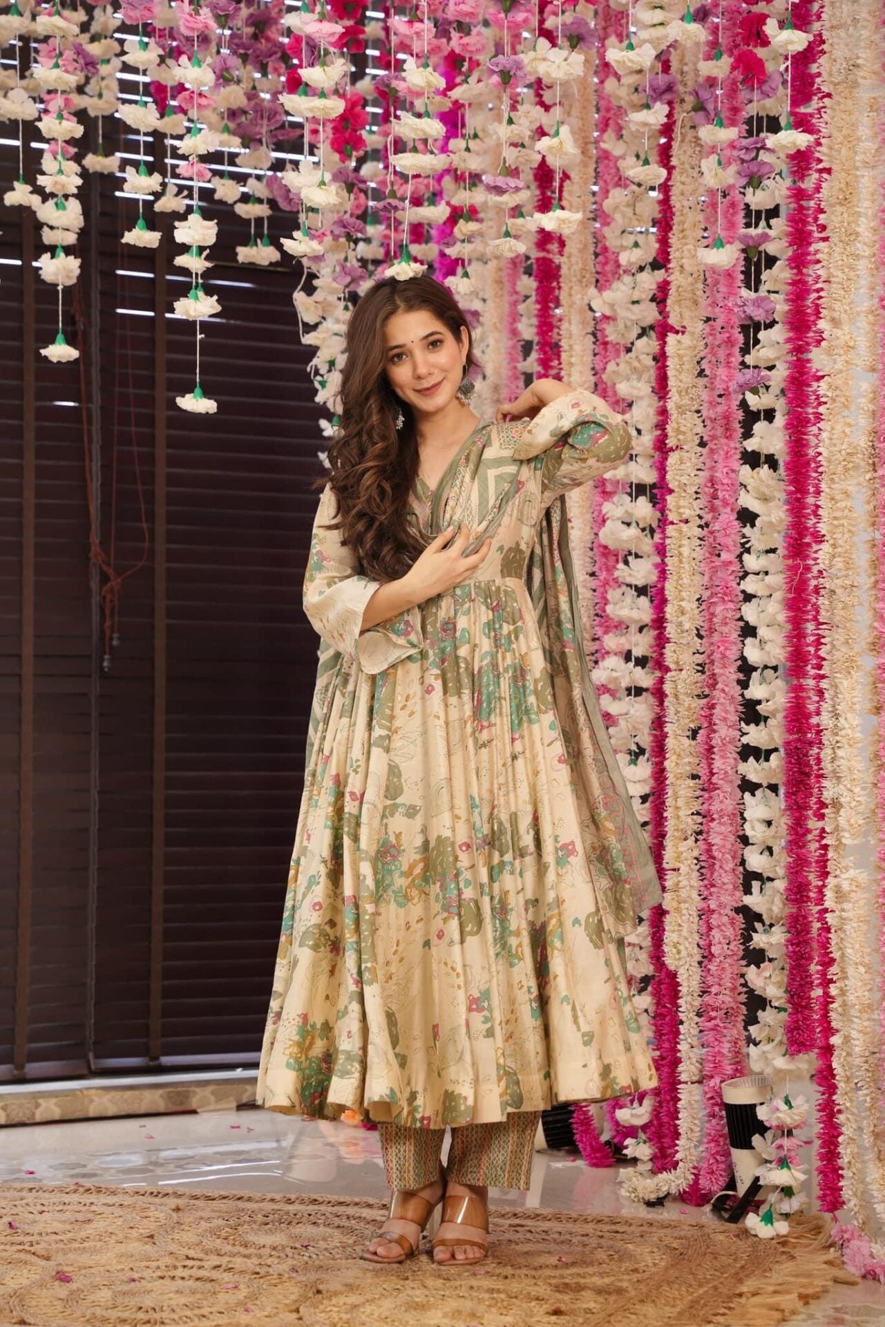 Delicated Muslin Suit Without Dupatta