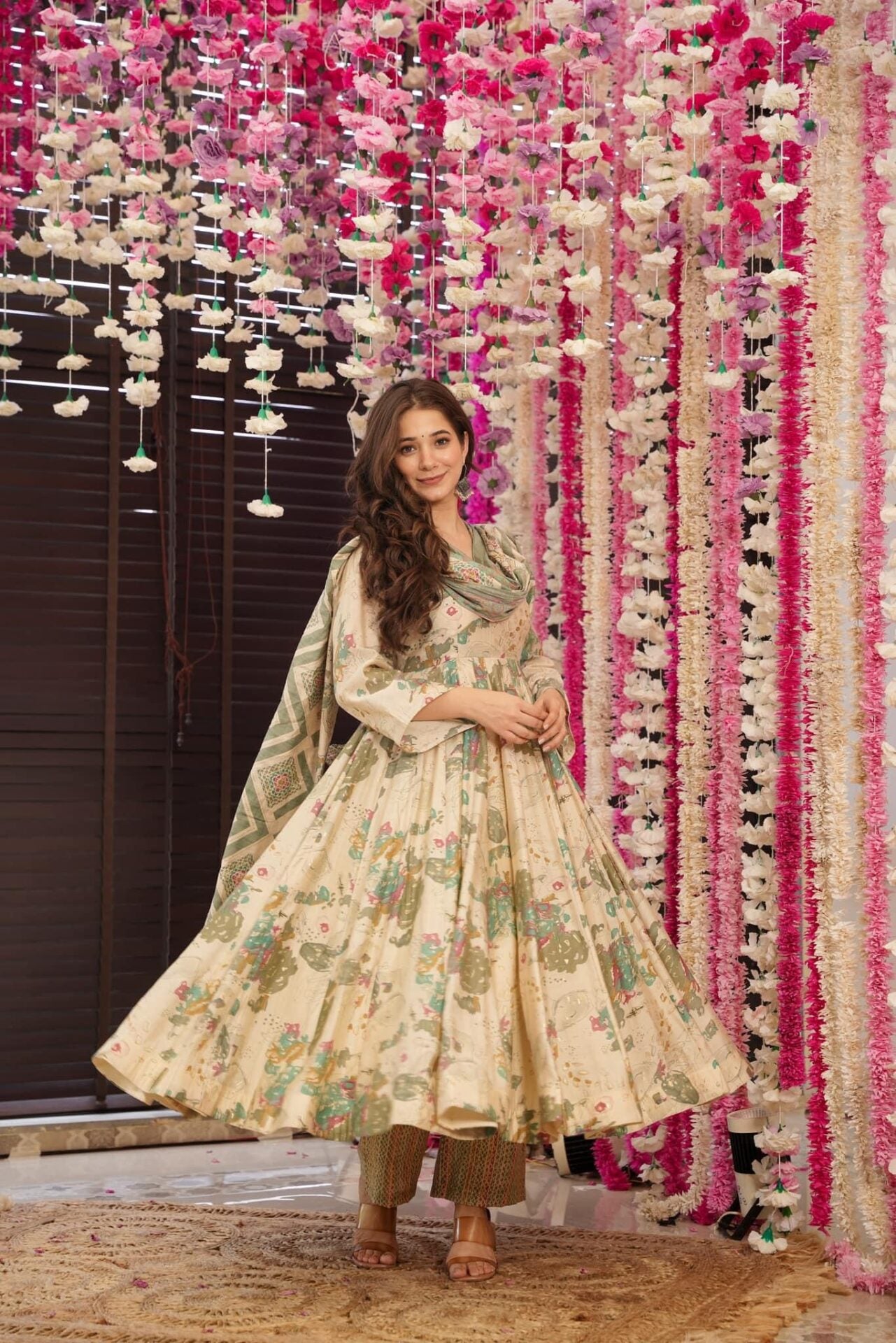 Delicated Muslin Suit Without Dupatta