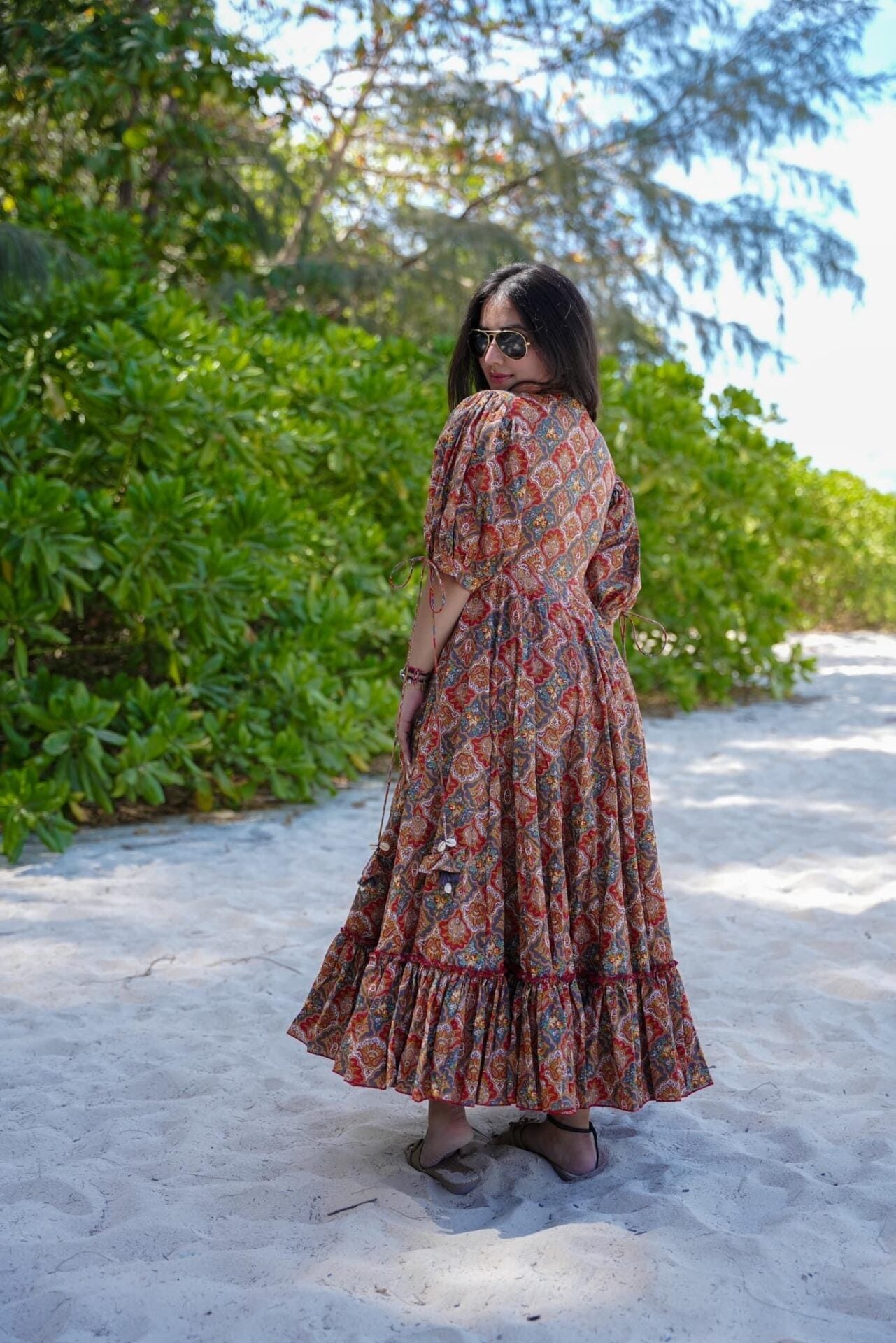 Floral Serenity Dream Cotton Dress