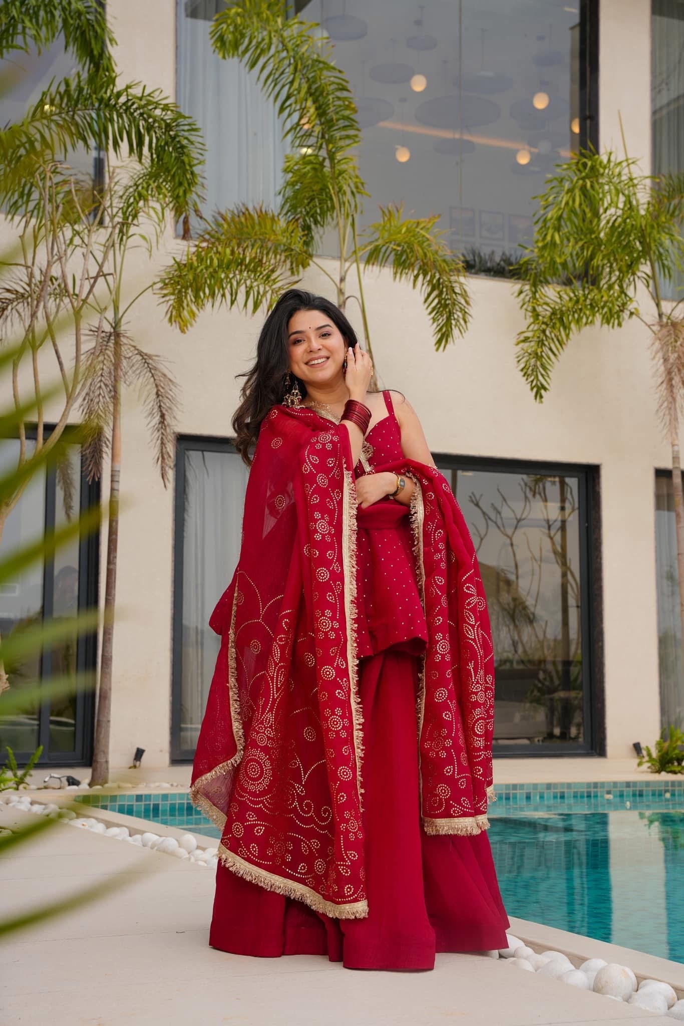 Crimson Blush Kurta Set
