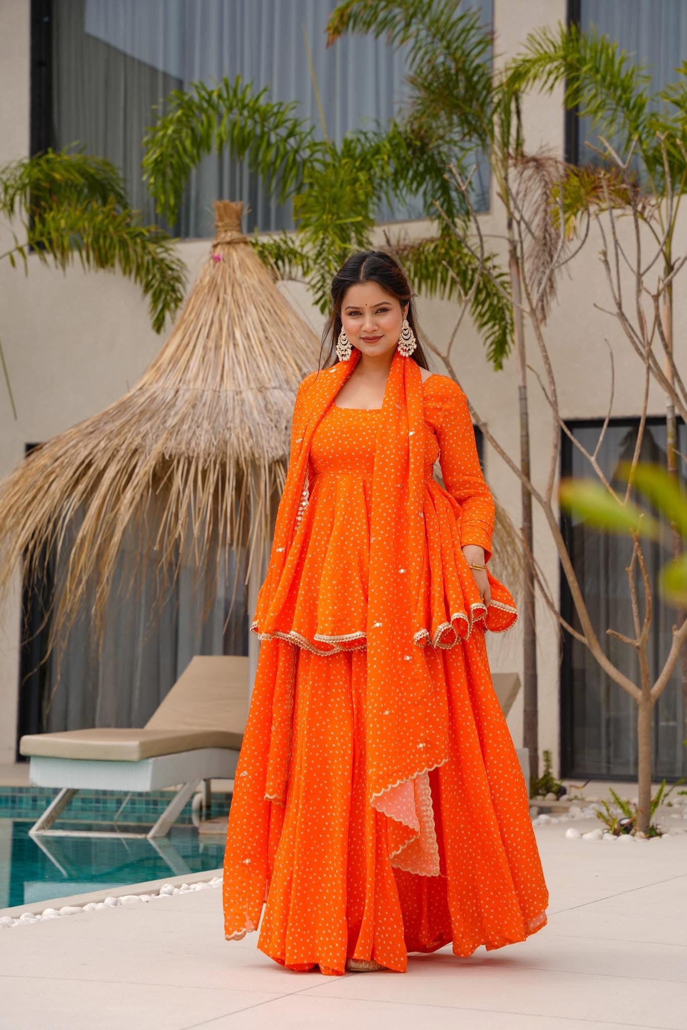 Cinnamon Glow Orange Suit Set