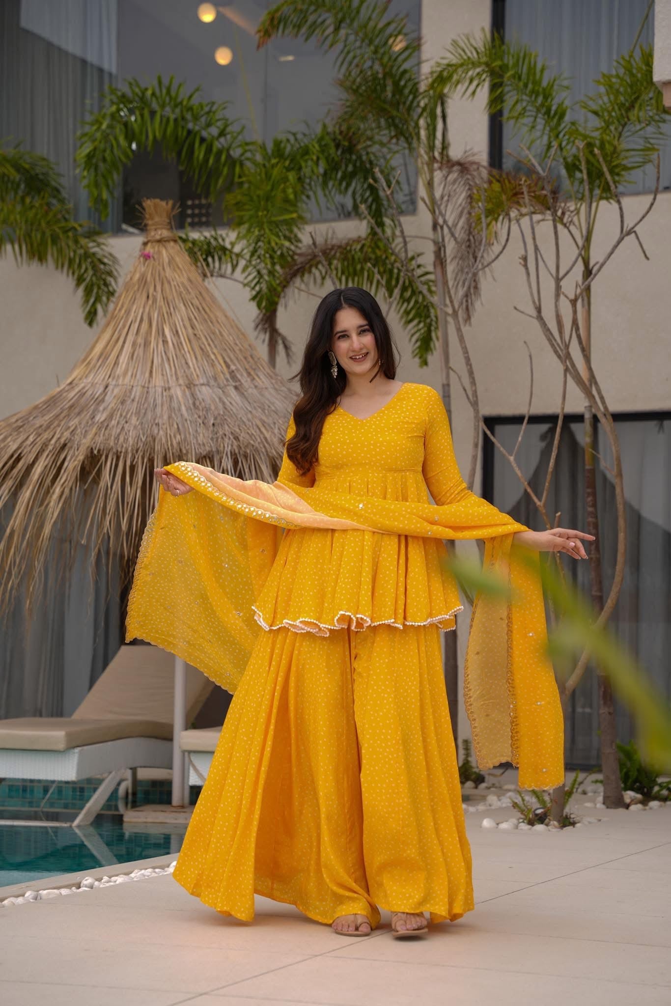 Swara Mustard Suit Set