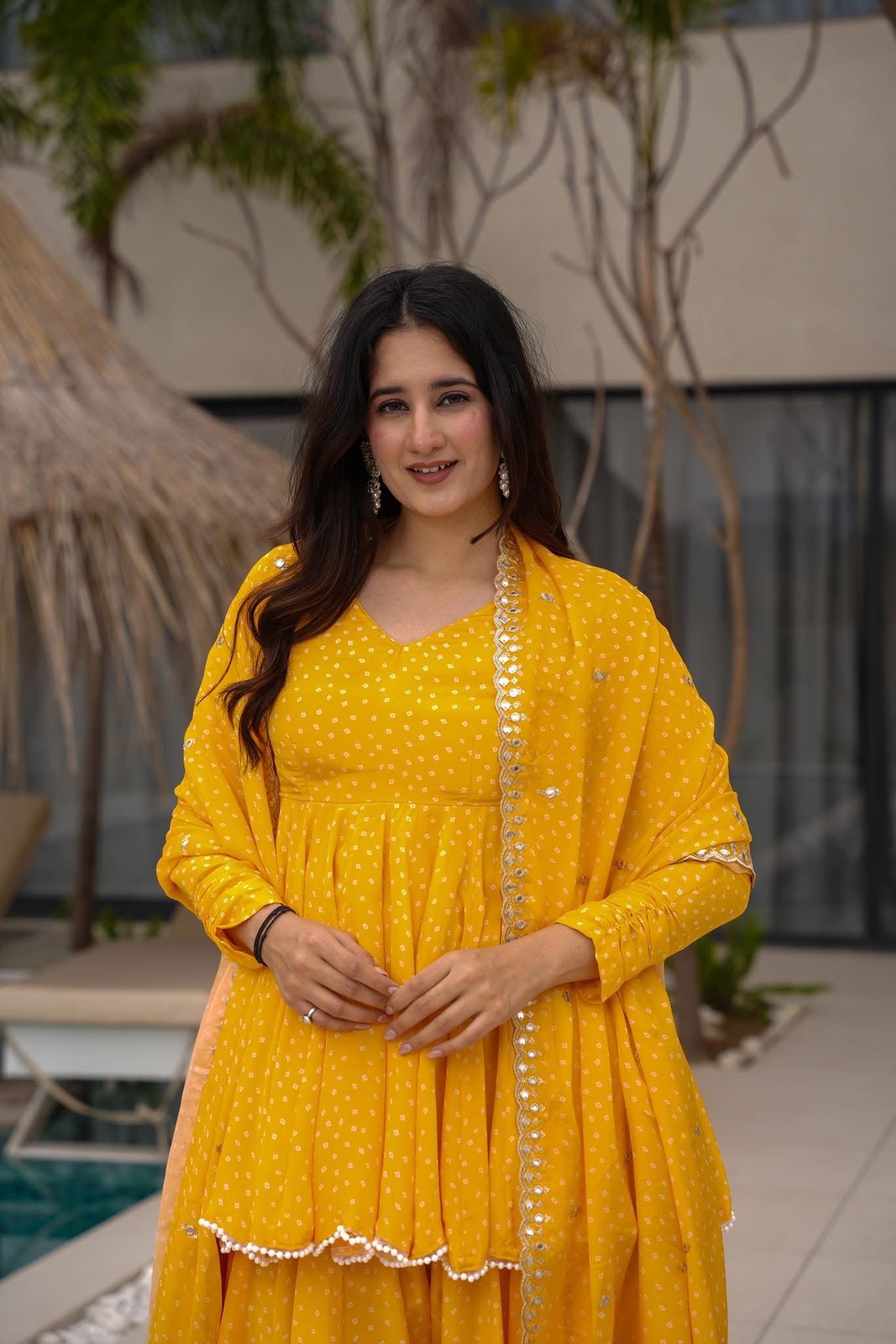 Swara Mustard Suit Set