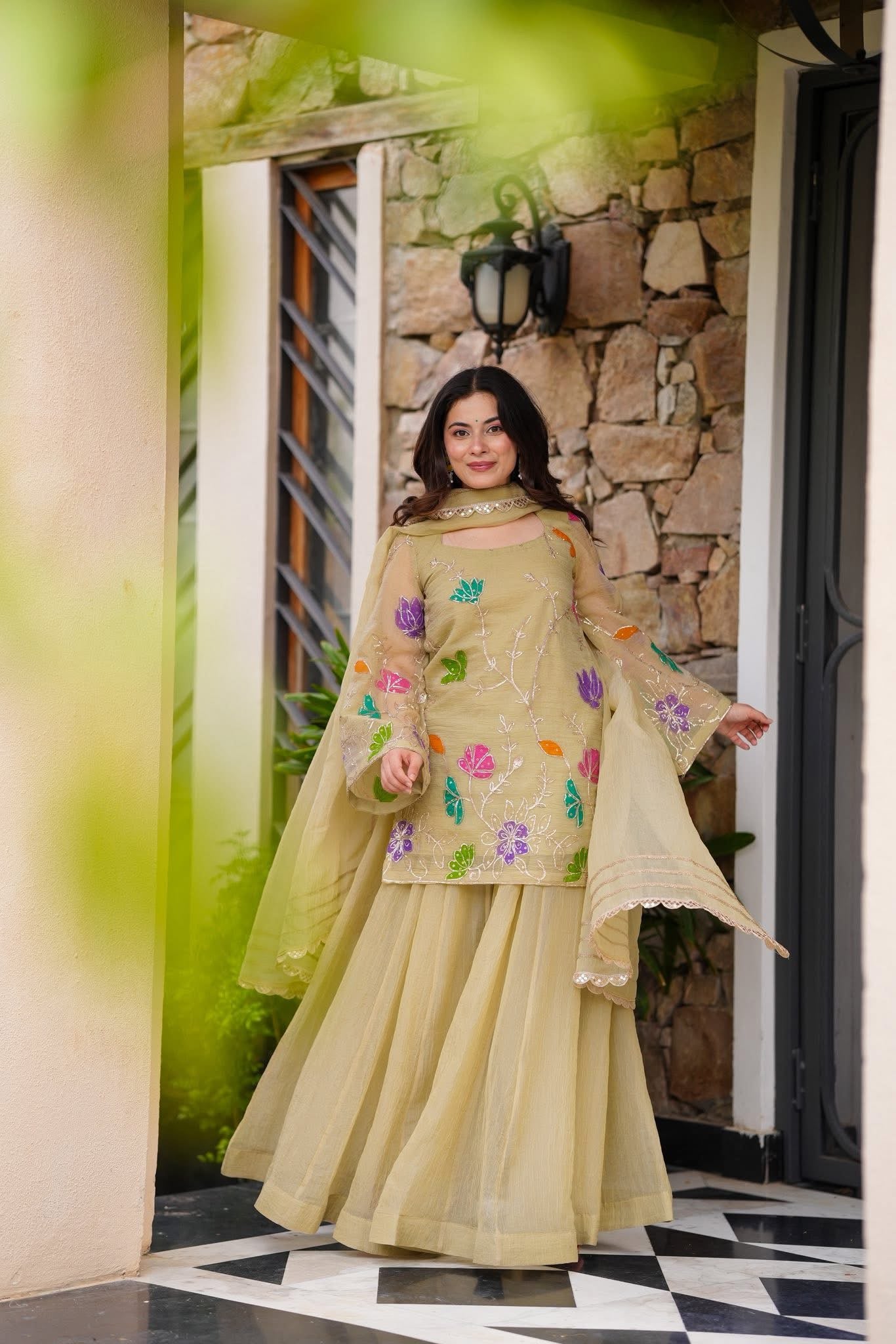 Kyra Organza Kurta Set
