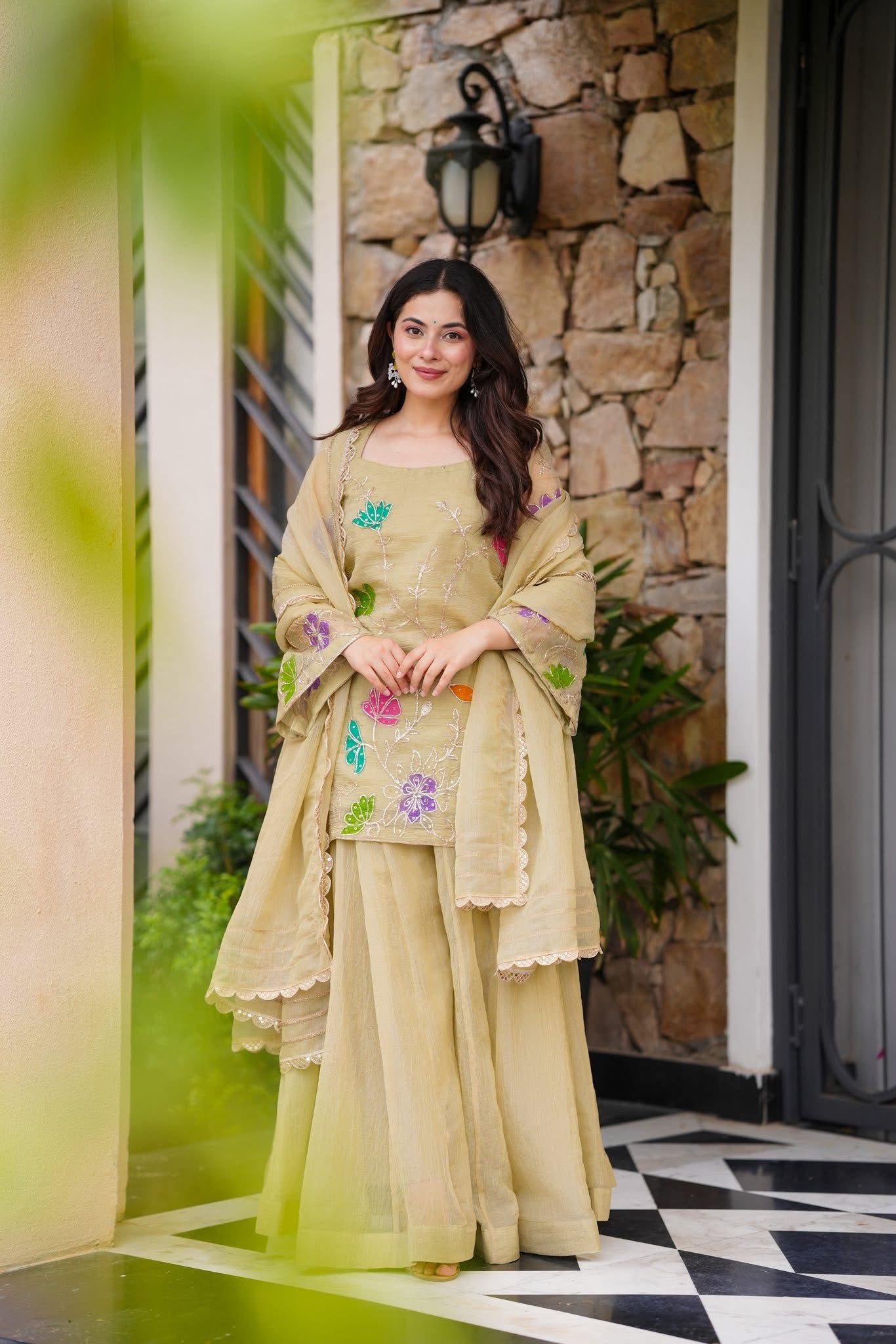 Kyra Organza Kurta Set