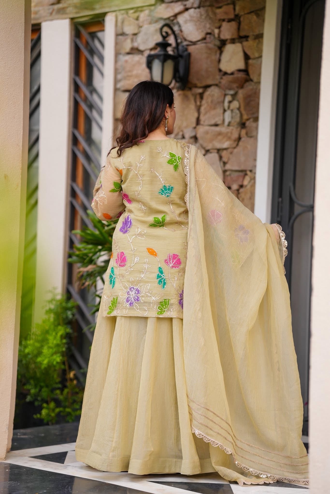 Kyra Organza Kurta Set
